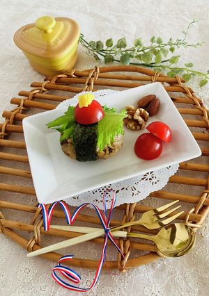舞茸とオリーブオイルのパリおにぎり-レシピのメイン写真