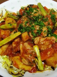 野菜たっぷり鶏のトマト煮込み-レシピのメイン写真