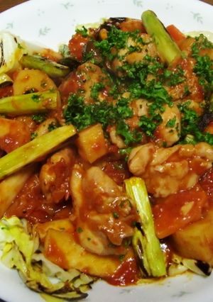 野菜たっぷり鶏のトマト煮込み-レシピのメイン写真