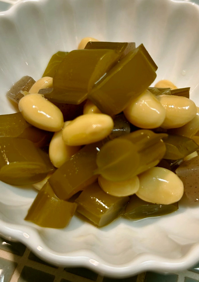 ワカメの茎と大豆の煮もの-レシピのメイン写真