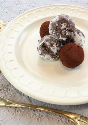 豆腐でつくる!トリュフチョコレート-レシピのメイン写真