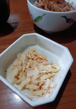 白菜サラダのドレッシング-豆板醤とお酢-レシピのメイン写真