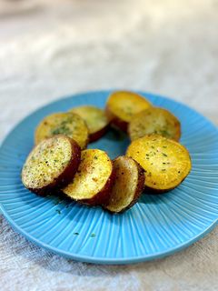 レンチン!じゃが芋とさつま芋のカレー焼き-レシピのメイン写真