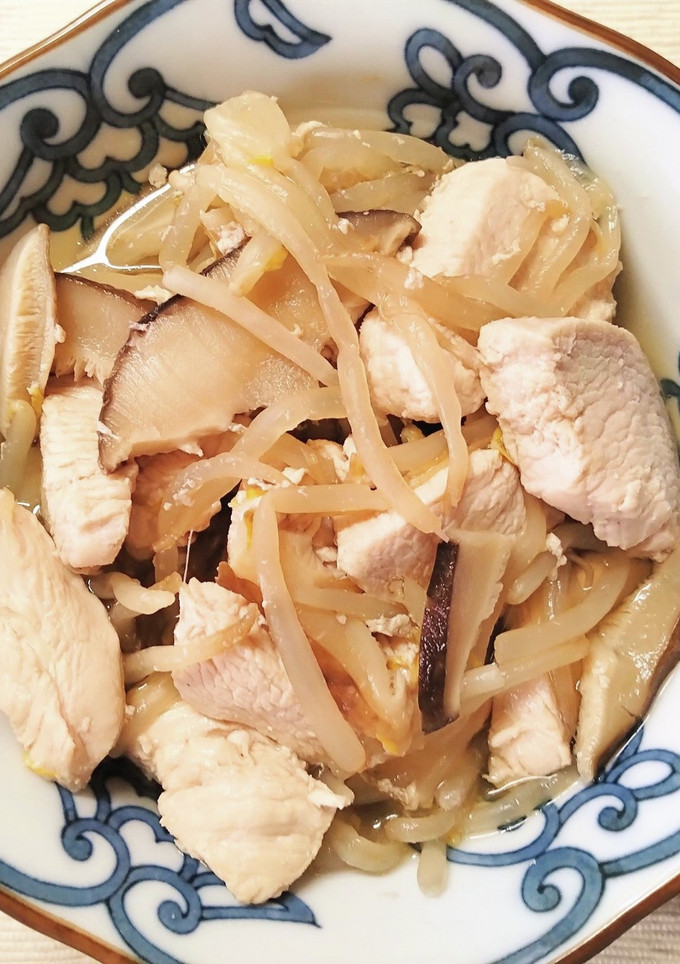 簡単 節約✾鶏むね肉と もやしの白だし煮-レシピのメイン写真