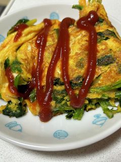 ほうれん草のチーズオムレツ-レシピのメイン写真