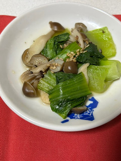 チンゲン菜ときのこごま和え-レシピのメイン写真