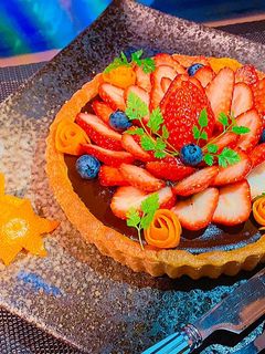 生チョコいちごタルト！ by クックPBGNUY☆ 【クックパッド】 簡単