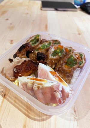 インゲンと人参の豚バラ肉くるくる巻き弁当-レシピのメイン写真