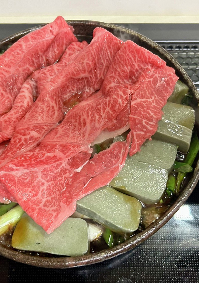 #九条ネギと生麩のすき焼き-レシピのメイン写真