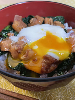 ぱく増し!やきとり温玉丼-レシピのメイン写真