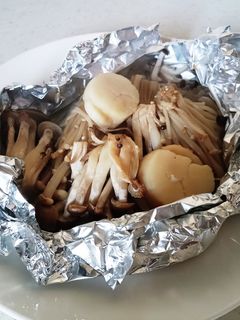 ホタテときのこのホイル焼き-レシピのメイン写真