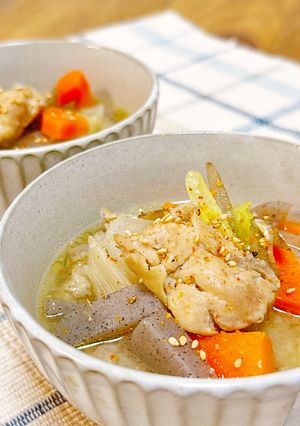 出汁の旨みたっぷり♡鶏汁-レシピのメイン写真