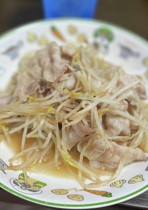 豚肉ともやしのレモンめんつゆ煮-レシピのメイン写真