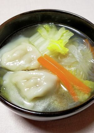 水餃子と白菜のスープ-レシピのメイン写真