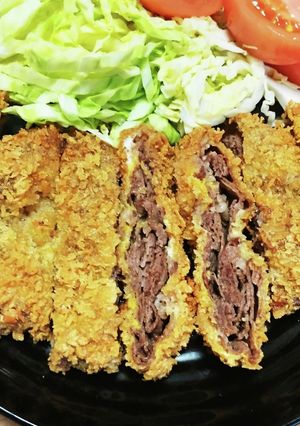 大阪式♪牛ロースのミルフィーユ・ビフカツ-レシピのメイン写真