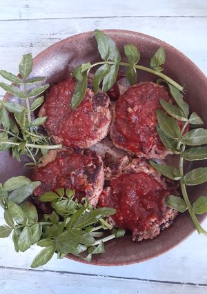 低糖大豆牛豚合挽きハンバーグ-レシピのメイン写真