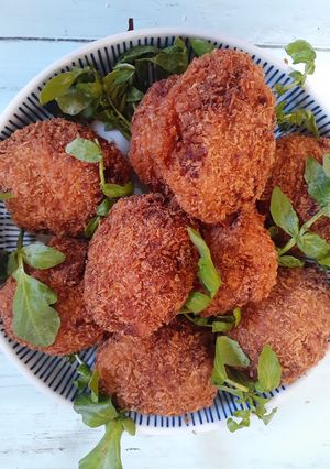低糖大豆牛豚合挽きメンチカツ-レシピのメイン写真