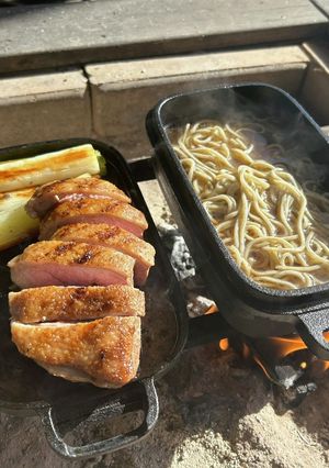 アイアンメスティンで鴨蕎麦-レシピのメイン写真