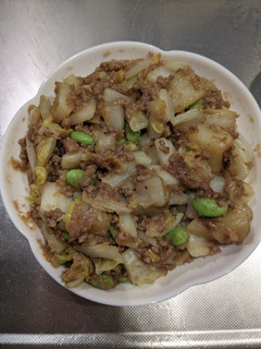 ワンパン!白菜のドライカレー炒め-レシピのメイン写真