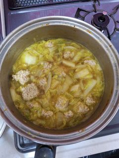 カレーの後の鍋でスープ-レシピのメイン写真