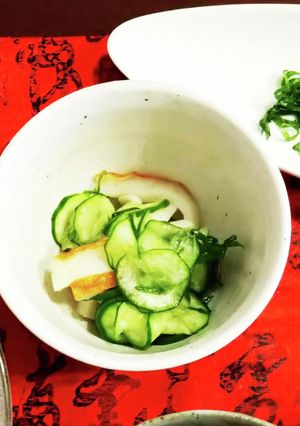 きゅうりとちくわの甘酢あえ-レシピのメイン写真