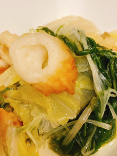 冷蔵庫にあるもので ちくわと白菜の出汁煮-レシピのメイン写真