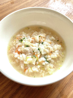 【離乳食7か月~】鮭と野菜のおじや-レシピのメイン写真