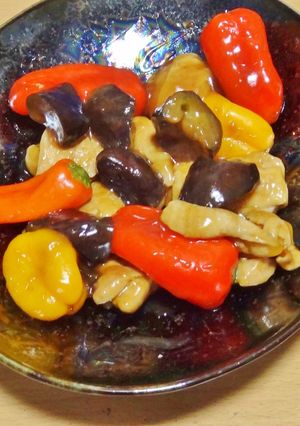 スナックパプリカと鶏もも肉の甘酢あん-レシピのメイン写真