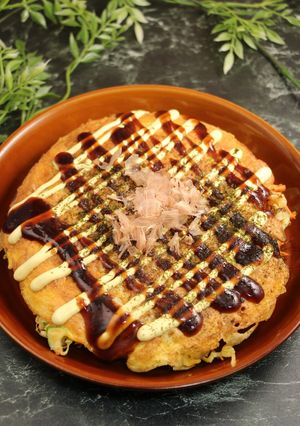 簡単！コロッケお好み焼き　白だし風味-レシピのメイン写真
