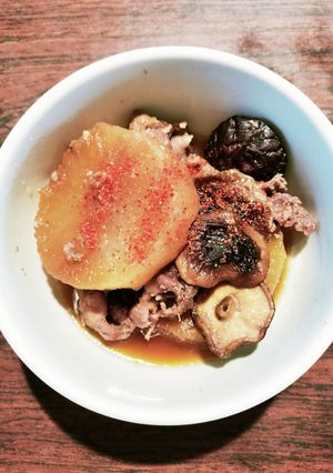 豚こま肉と大根と椎茸の煮物-レシピのメイン写真