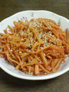にんじんのめんつゆ炒め-レシピのメイン写真