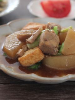 レンジで大根と鶏肉と厚揚げの煮物-レシピのメイン写真