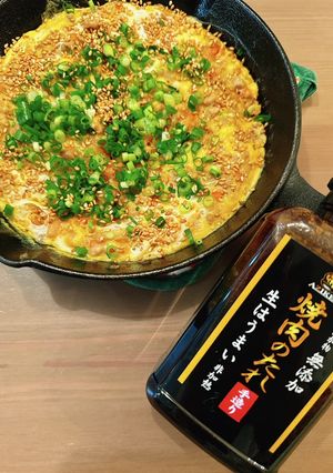 焼肉生だれでワンパン挽肉オープンオムレツ-レシピのメイン写真