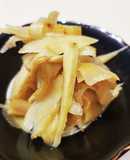 ゴボウとショウガの甘酢漬