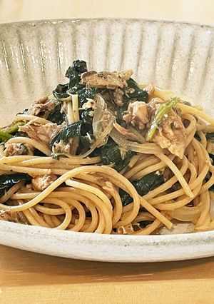 鯖缶と酢で!さっぱりパスタ-レシピのメイン写真