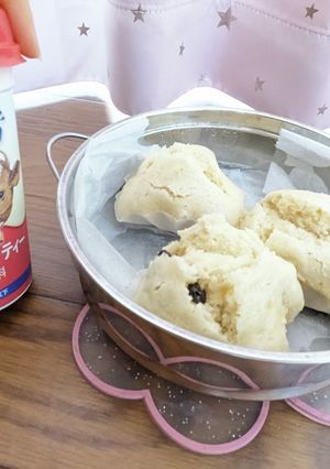 練乳ミルクティー蒸し(発酵なし、油無し)-レシピのメイン写真