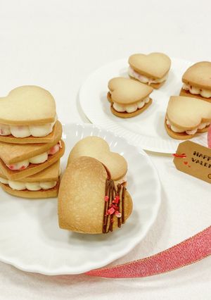 バレンタインに*♡ いちごのバターサンド-レシピのメイン写真