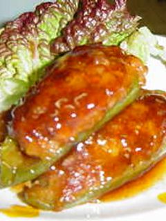 ピーマンの肉づめ煮-レシピのメイン写真
