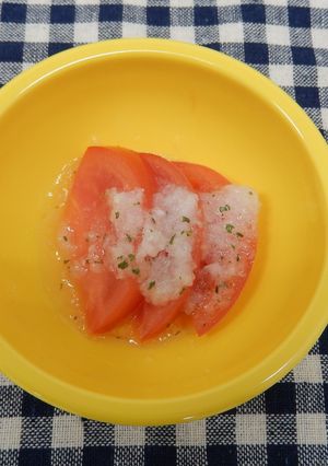 トマトの玉ねぎドレッシングサラダ-レシピのメイン写真