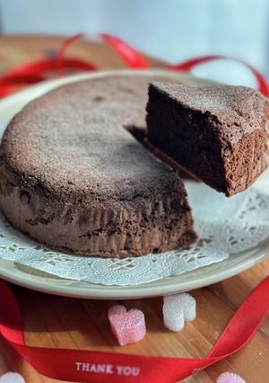 チョコ不使用【しっとりガトーショコラ】-レシピのメイン写真