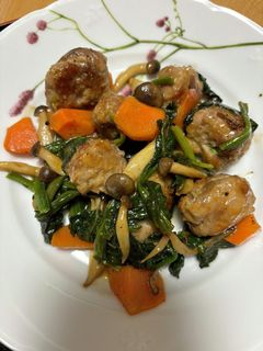 豚チーズ団子野菜炒め-レシピのメイン写真