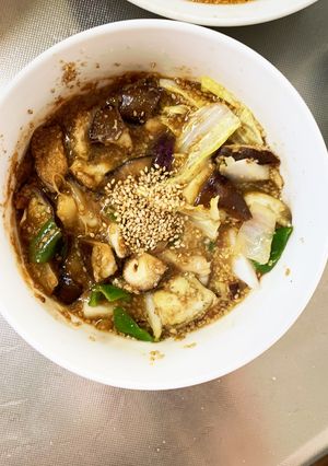 根菜茄子白菜オイごま甘酢煮味温野菜サラダ-レシピのメイン写真