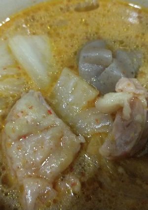 ピリ辛鶏鍋♡チーズも入れてみたよ-レシピのメイン写真