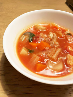 切って煮込むだけで美味しいトマトスープ-レシピのメイン写真