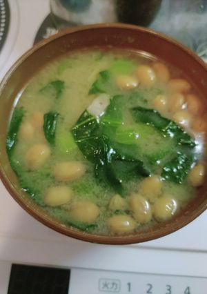 大豆を使った味噌汁-レシピのメイン写真