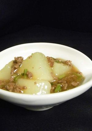 圧力鍋でトロトロ大根のひき肉あんかけ-レシピのメイン写真