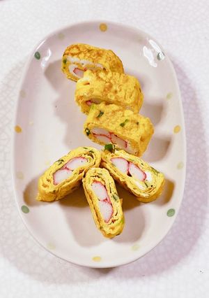カニカマ入り玉子焼き-レシピのメイン写真