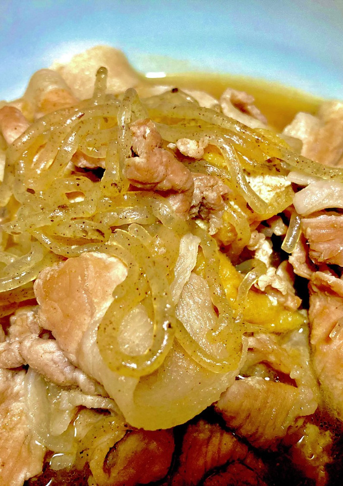 薄揚げと糸蒟蒻と豚肉の煮物-レシピのメイン写真