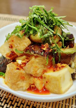 絹あげと茄子のさっぱりみぞれ餡-レシピのメイン写真