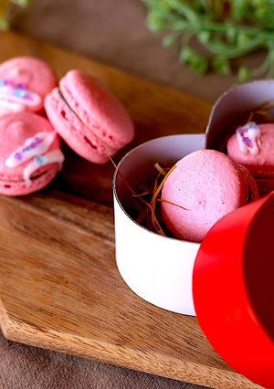 バレンタインに♡可愛いマカロン-レシピのメイン写真